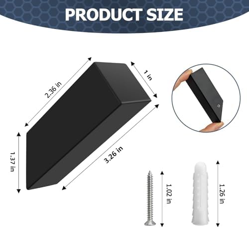 Sturdy Black Towel Robe Hooks