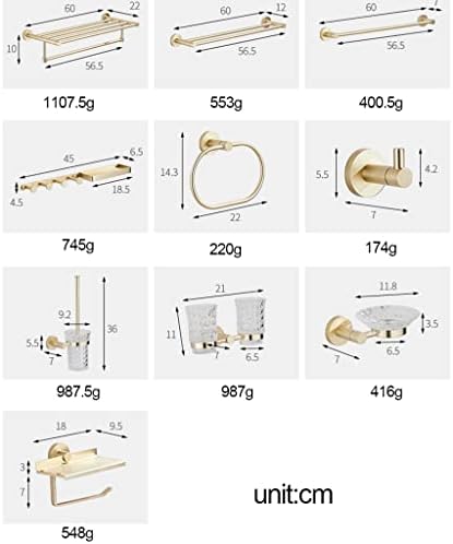 Beautiful Brushed Gold Towel Rack for Bathroom