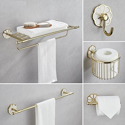 Bathroom Accessory Set - Modern Towel Bar with Storage for Efficient Storage and Stylish Design