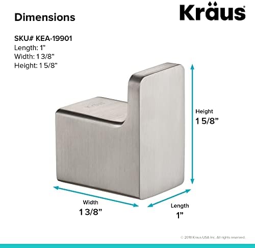 Kraus Stelios Bathroom Robe and Towel Hook