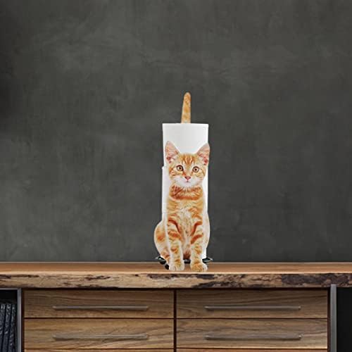 Yellow Cat Shaped Toilet Paper Holder