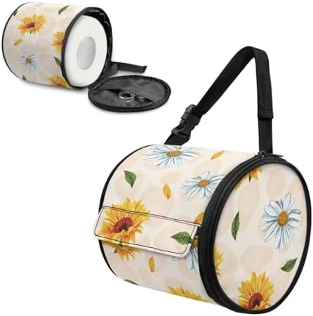 Daisy Sunflower Cozy Toilet Paper Roll Bag