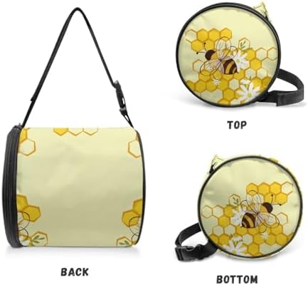 Sunflower Bee Camping Toilet Paper Holder Foldable