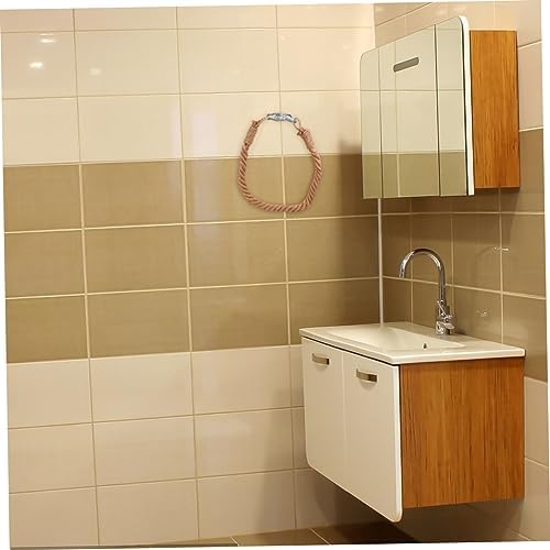 DOITOOL Nautical Jute Rope Toilet Paper Holder