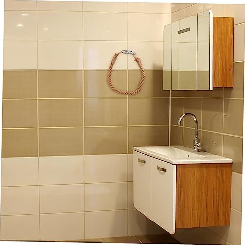 Elegant Nautical Jute Rope Towel Holder for Bathroom Decor 10 Words