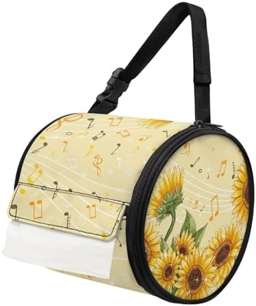 Vintage Sunflower Toilet Paper Holder on a Hook for the Bathroom