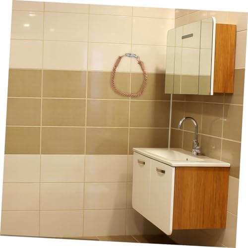 Elegant Handmade Retro Jute Rope Paper Holder for Bathroom Decor