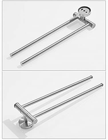 Sturdy Stainless Steel Towel Holder with 180-Degree Rotation