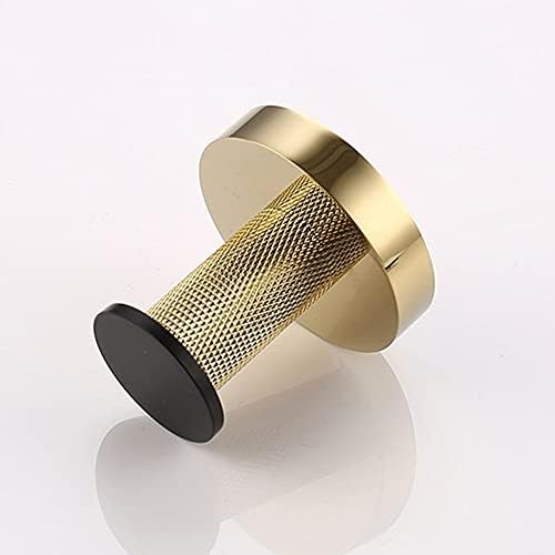 Bathroom Towel Holder Set with Gold Towel Rail Black Paper Holder for Home Use