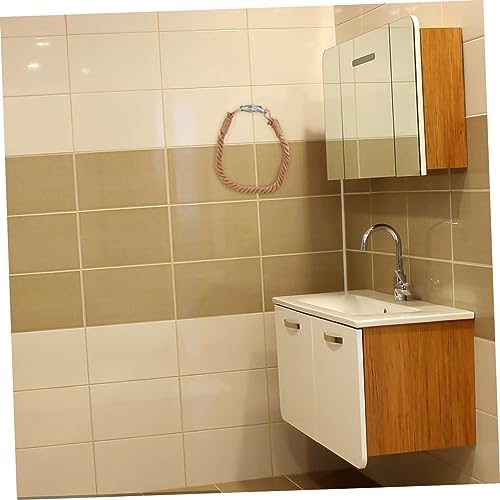 HoliBANNA Retro Toilet Paper Towel Holder with Nautical Rope Decor for Bathroom