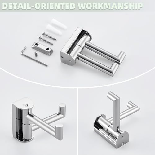 Angle Simple Swivel Robe Hook