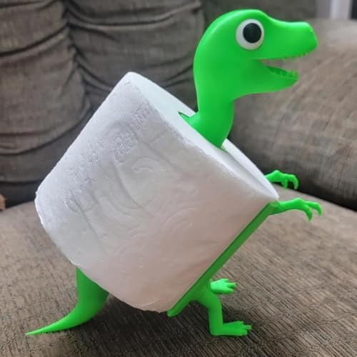Funny Dinosaur Toilet Paper Holder 3D Printed -