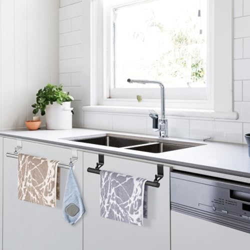 Stainless Steel Over-the-Door Towel Rack