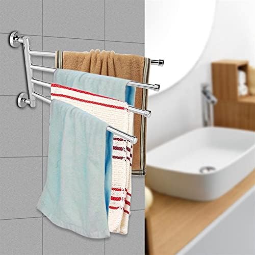 ANNBKA Stainless Steel Rotating Towel Bar 4 Swivel Bars