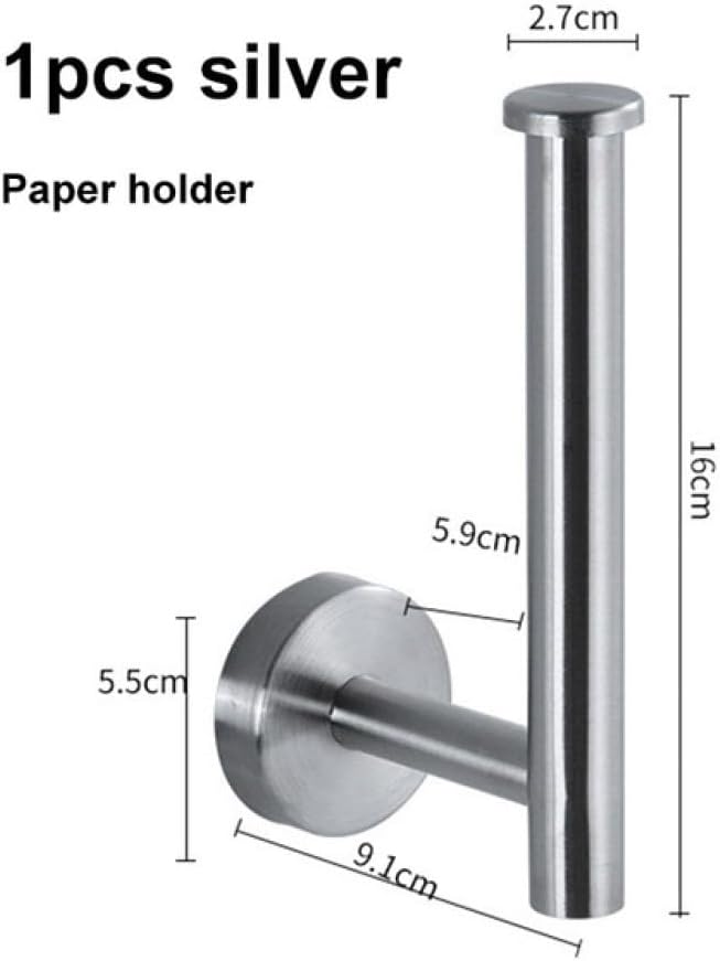 Premium IsolaY Round Stainless Steel Towel Rail Bar Set - No Scratches Easy to Install Durable Safe for Bathrooms More
