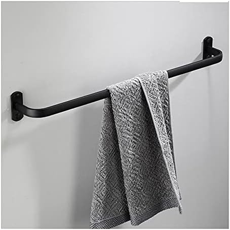 BOCbco Black Towel Rail for Bathroom 4050cm Wall-Mounted Towel Bar