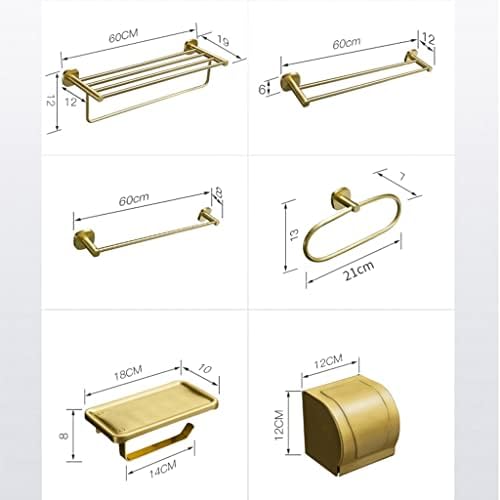 Luxury Aluminum Towel Bar Set for Bathroom