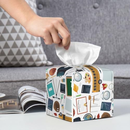 Premium Durable Leather Tissue Box Stylish Design for Home and Office Use