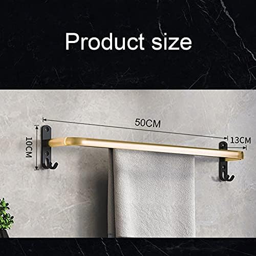 Black Gold Towel Hook Single Bathroom Wall-Mounted Towel Bar