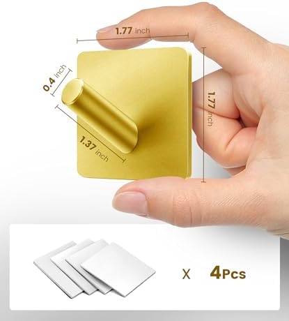 Heavy Duty Adhesive Hooks Set for Bathrooms Kitchen More