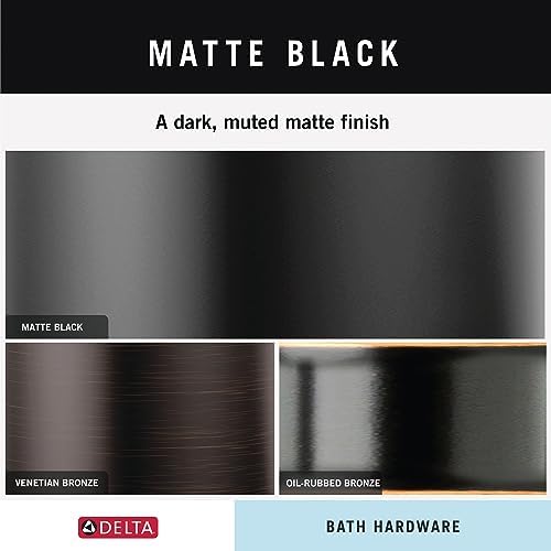 Matte Black Stryke Towel Hook Double