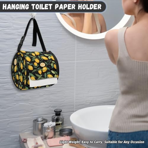 Lemon Hanging Toilet Paper Organizing Holder