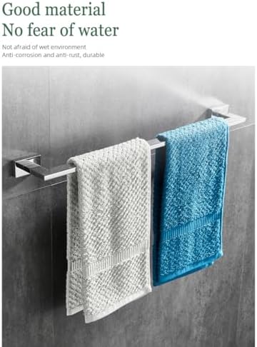 Bath Room Essential Kit Set Stainless Steel Towel Bar Robe Holders