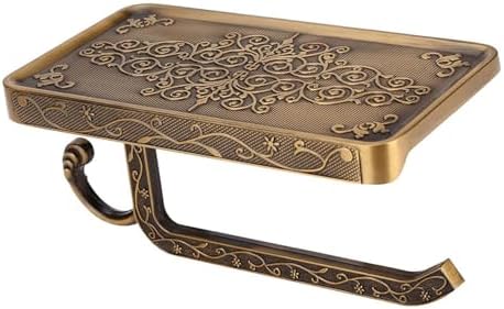 Elegant Antique Brass Toilet Paper Holder