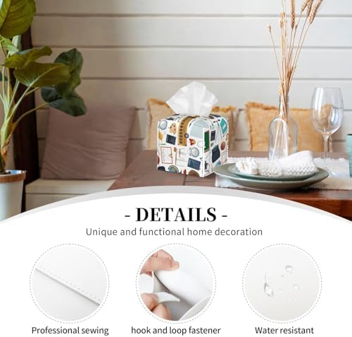 Premium Durable Leather Tissue Box Stylish Design for Home and Office Use