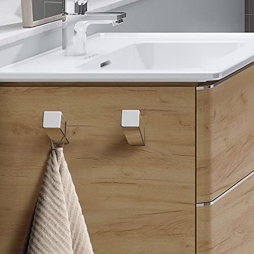 NIN_metric row Chrome Stainless Steel Towel Hooks Set for Bathroom Living Room