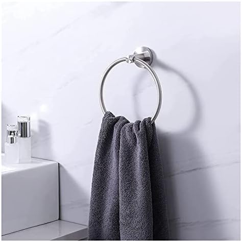 Gold Towel Round Wall-Mounted Towel Holder Stainless Steel Brushed Nickel