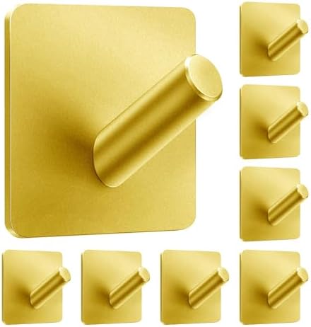 Heavy Duty Adhesive Hooks Set for Bathrooms Kitchen More
