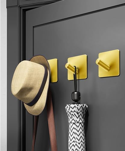 Heavy Duty Adhesive Hooks Set for Bathrooms Kitchen More
