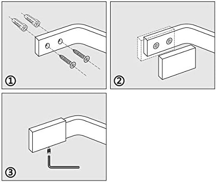 Flybath 5-Piece Coat Hook Brass Robe Towel Hooks Contemporary Style Matte Black Finish