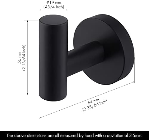 Rust-Proof Stainless Steel Bathroom Towel Hook