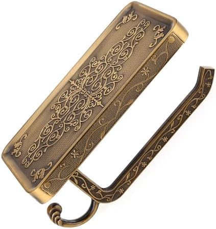 Elegant Antique Brass Toilet Paper Holder