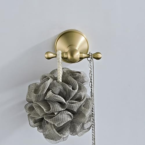 Flybath antique brass coat hook