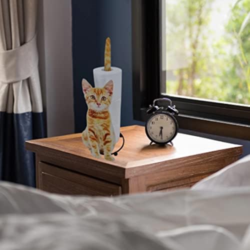 Yellow Cat Shaped Toilet Paper Holder