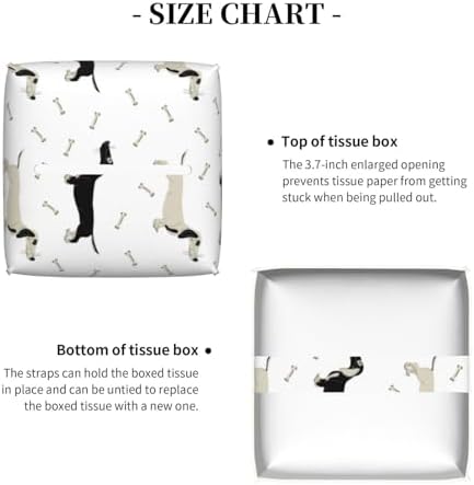 Leather Dachshund Tissue Box Holder