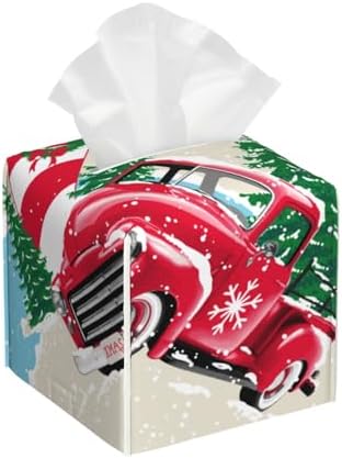 Merry Christmas 1 Print Leather Tissue Box Holder Durable Stylish Solution