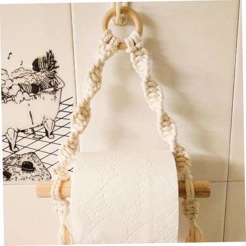 Cute Boho-Style Toilet Paper Towel Organizer
