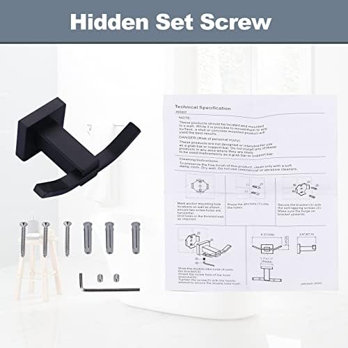 Sturdy Double Towel Hook for Bathrooms
