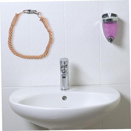 DOITOOL Nautical Jute Rope Toilet Paper Holder