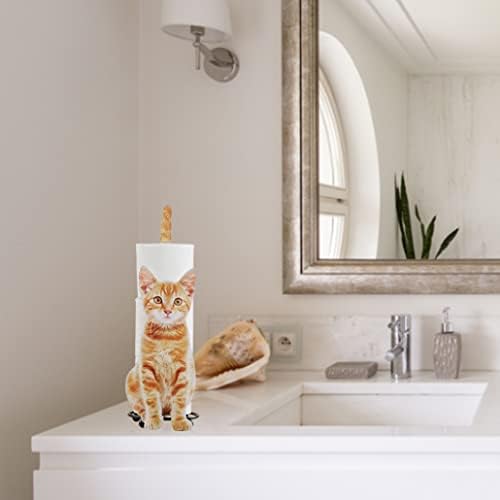 Yellow Cat Shaped Toilet Paper Holder