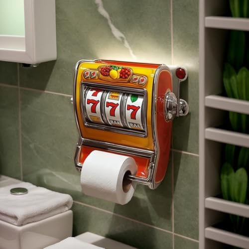 Fun Slot Machine Toilet Paper Holder