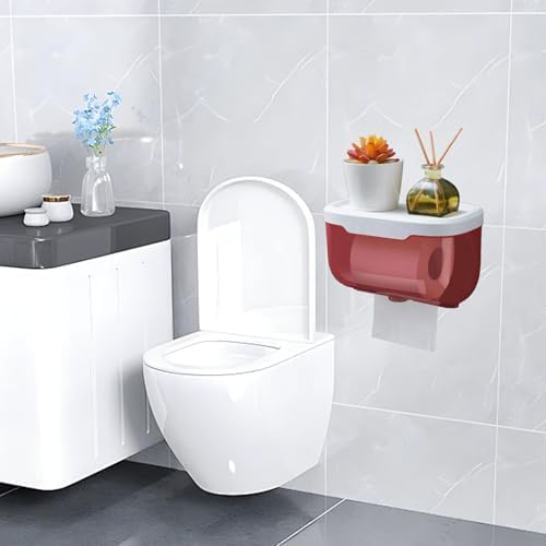 Lush Large Wall-Mounted Toilet Paper Holder No Drill