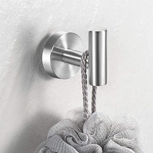 Silver 2-Piece Owel Hook Modern Prevent Rust Towel Holder