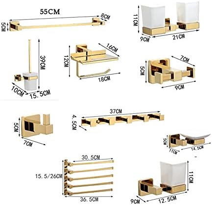 Luxury Golden Bathroom Brass Standing Towel Holder