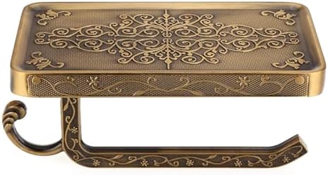 Elegant Antique Brass Toilet Paper Holder