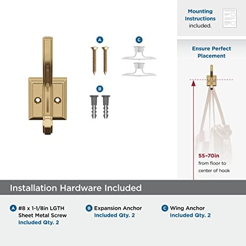 Stylish Double-Prong Wall Hook
